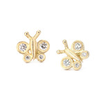 Victoria Cunningham Butterfly with Diamond - 14k
