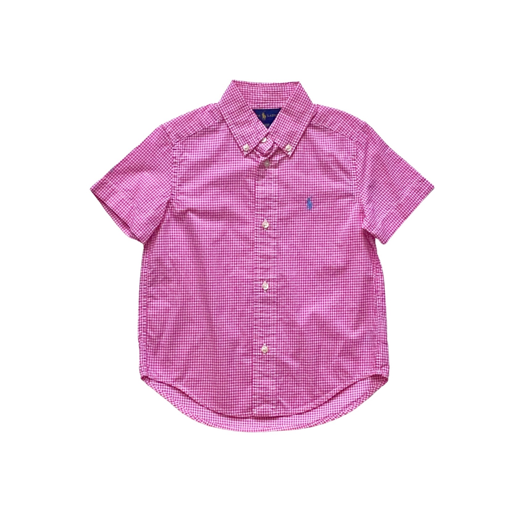 Boys pink ralph lauren clearance shirt