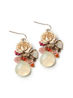 Elements, Jill Schwartz Rustic Rose Quartz Earrings