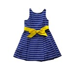 Ralph Lauren Girls Stripe Fit Flare Dress