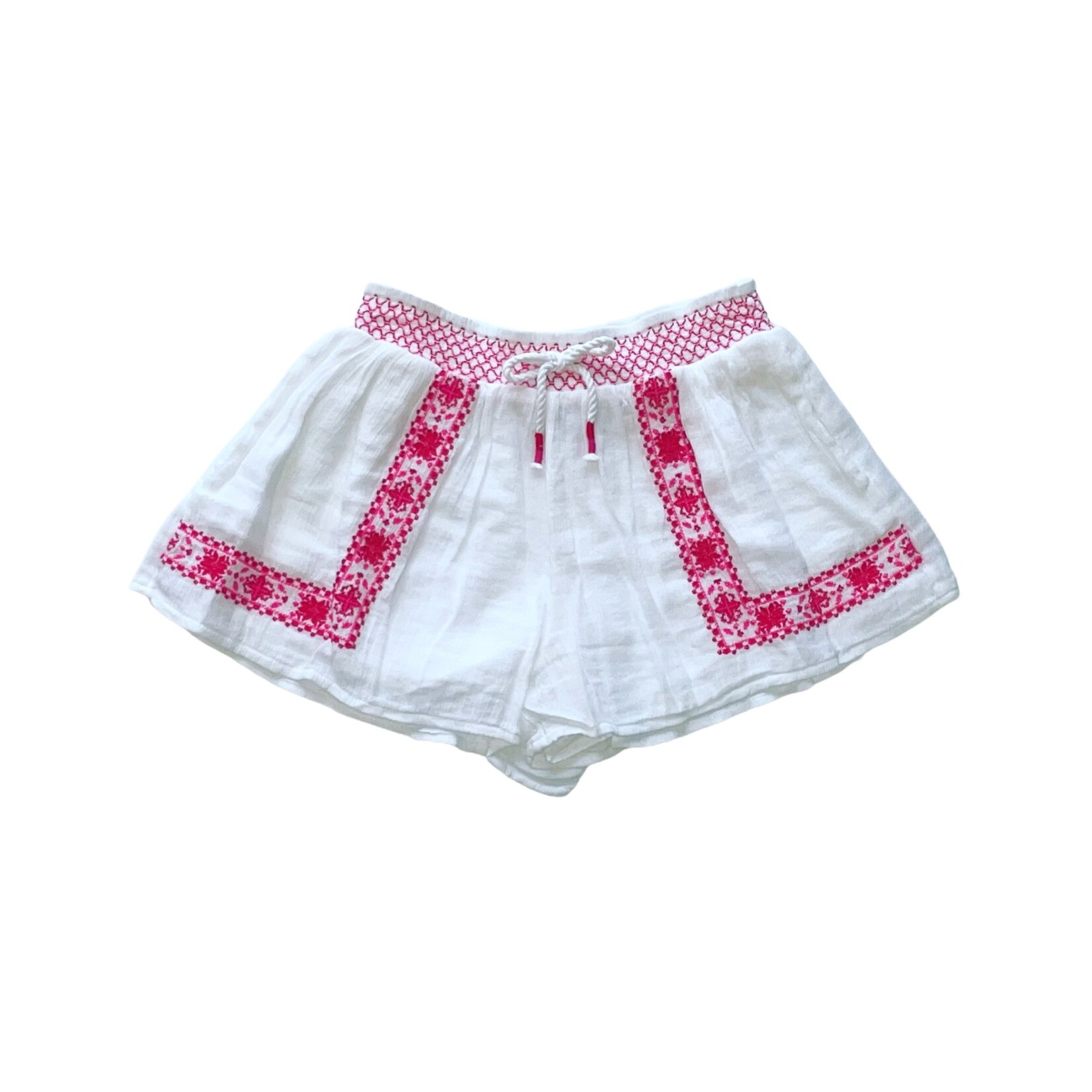 Ralph Lauren Girls Cotton Smocked Shorts