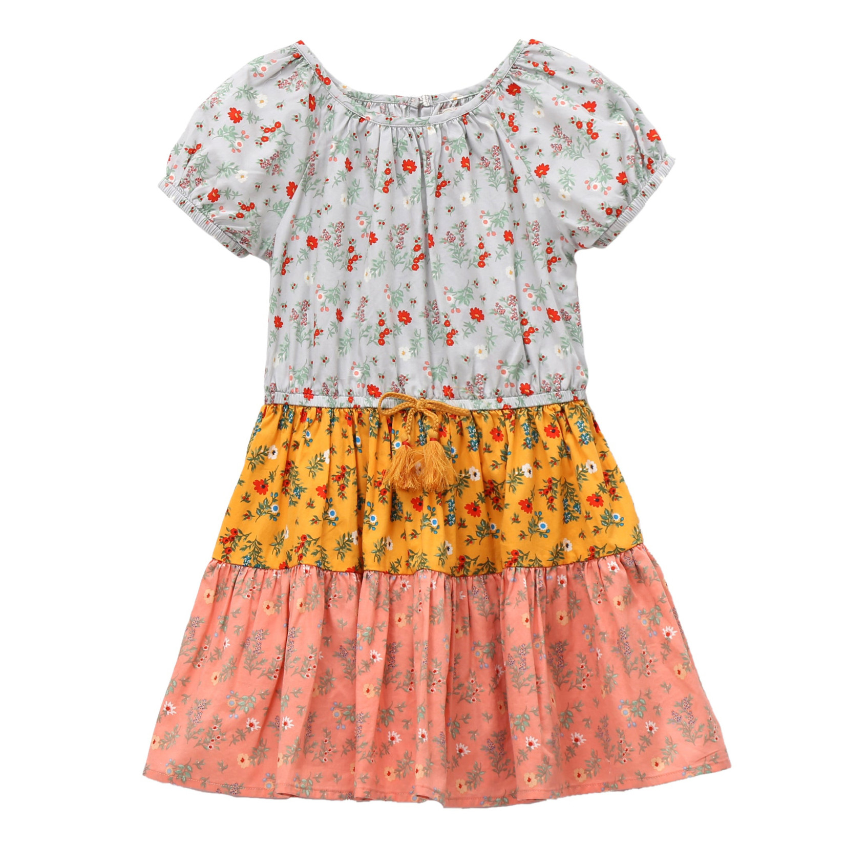 Peek Aren't You Curious Mixed Florals Woven Dress