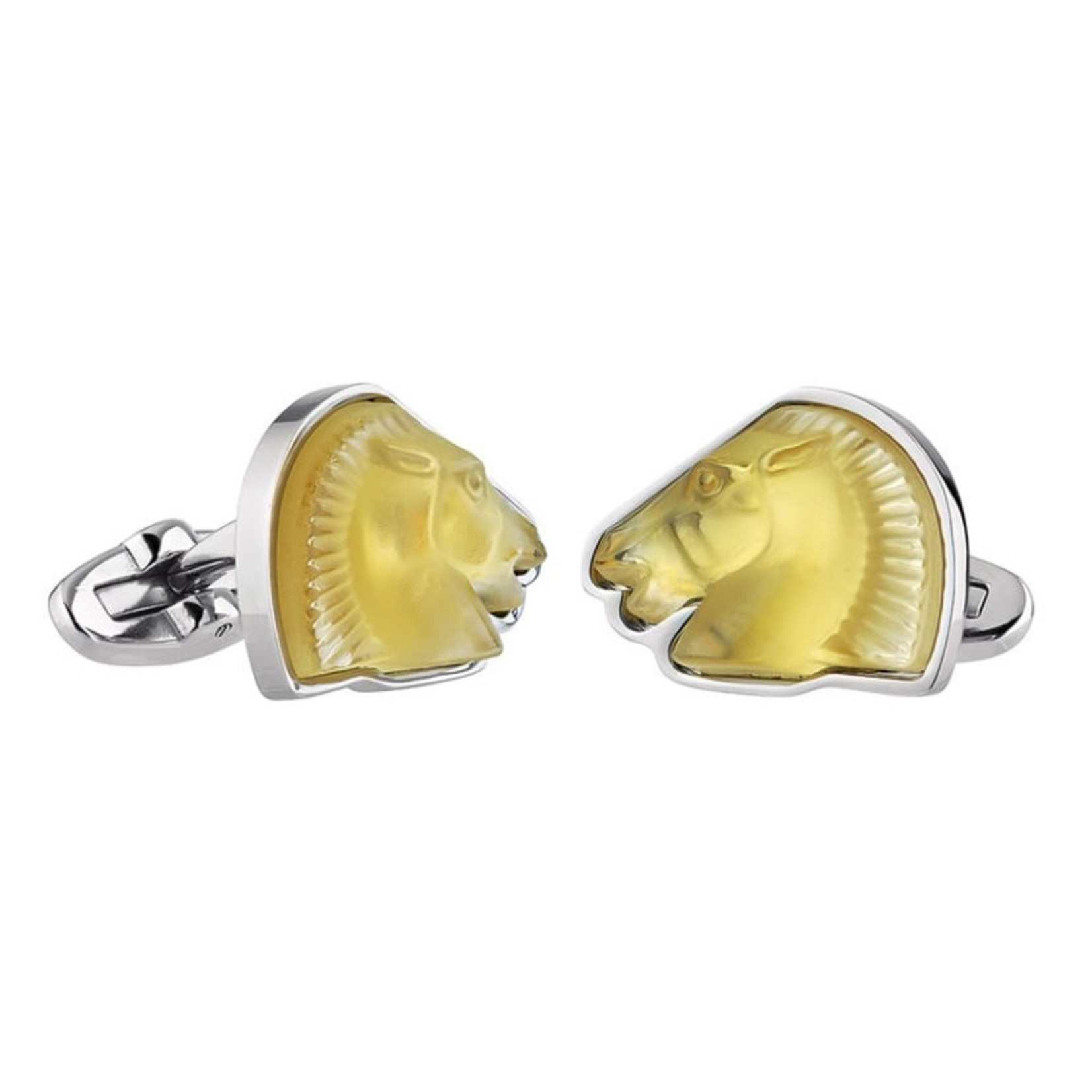 Lalique Cufflinks_Horse_Amber_LALIQUE