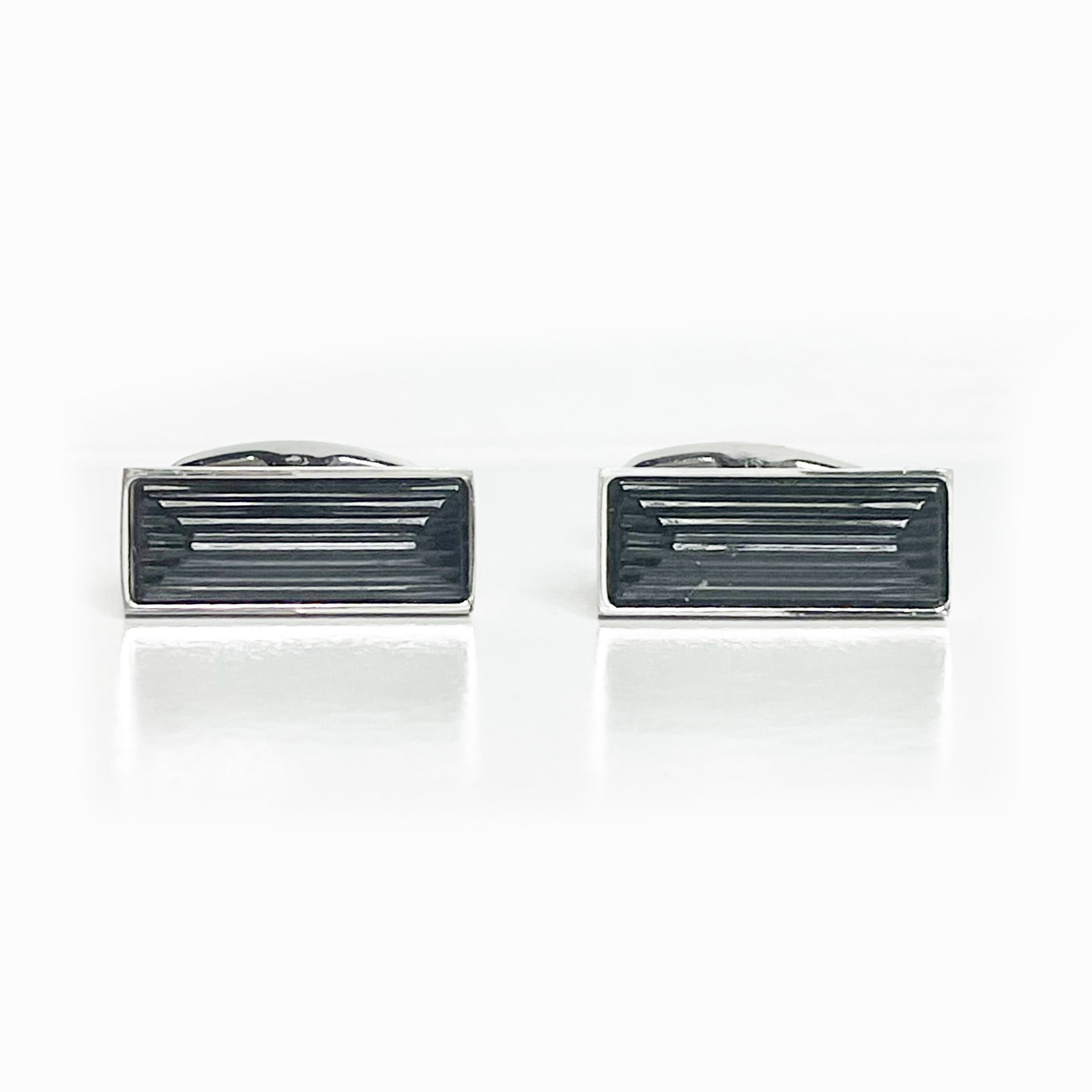 Lalique Rayonette Cufflinks Black