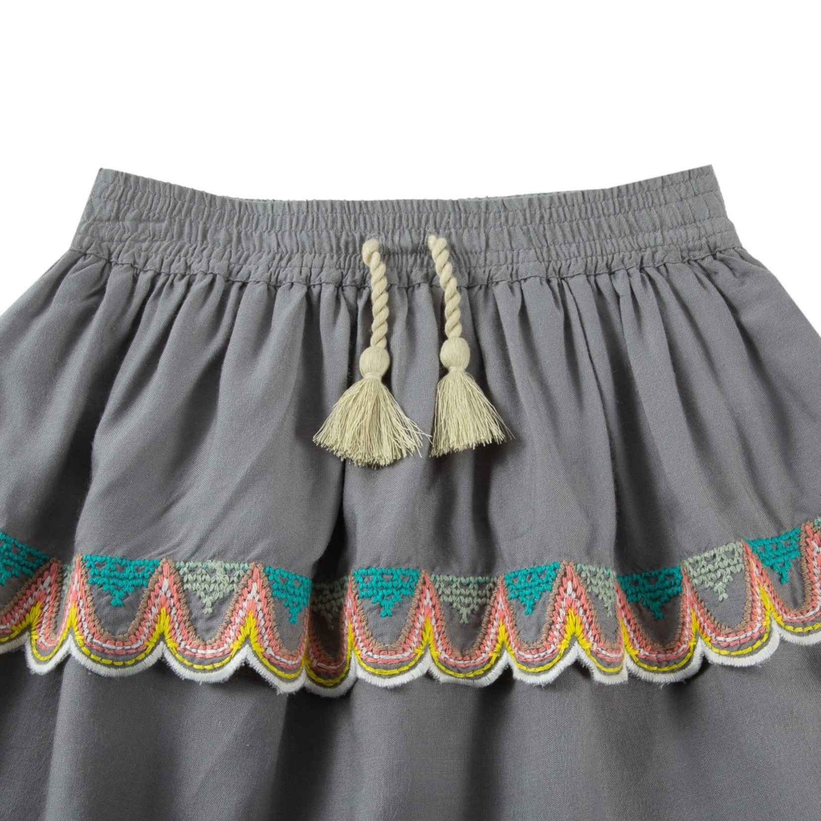 Peek Aren't You Curious Embroidered Ruffle Skirt