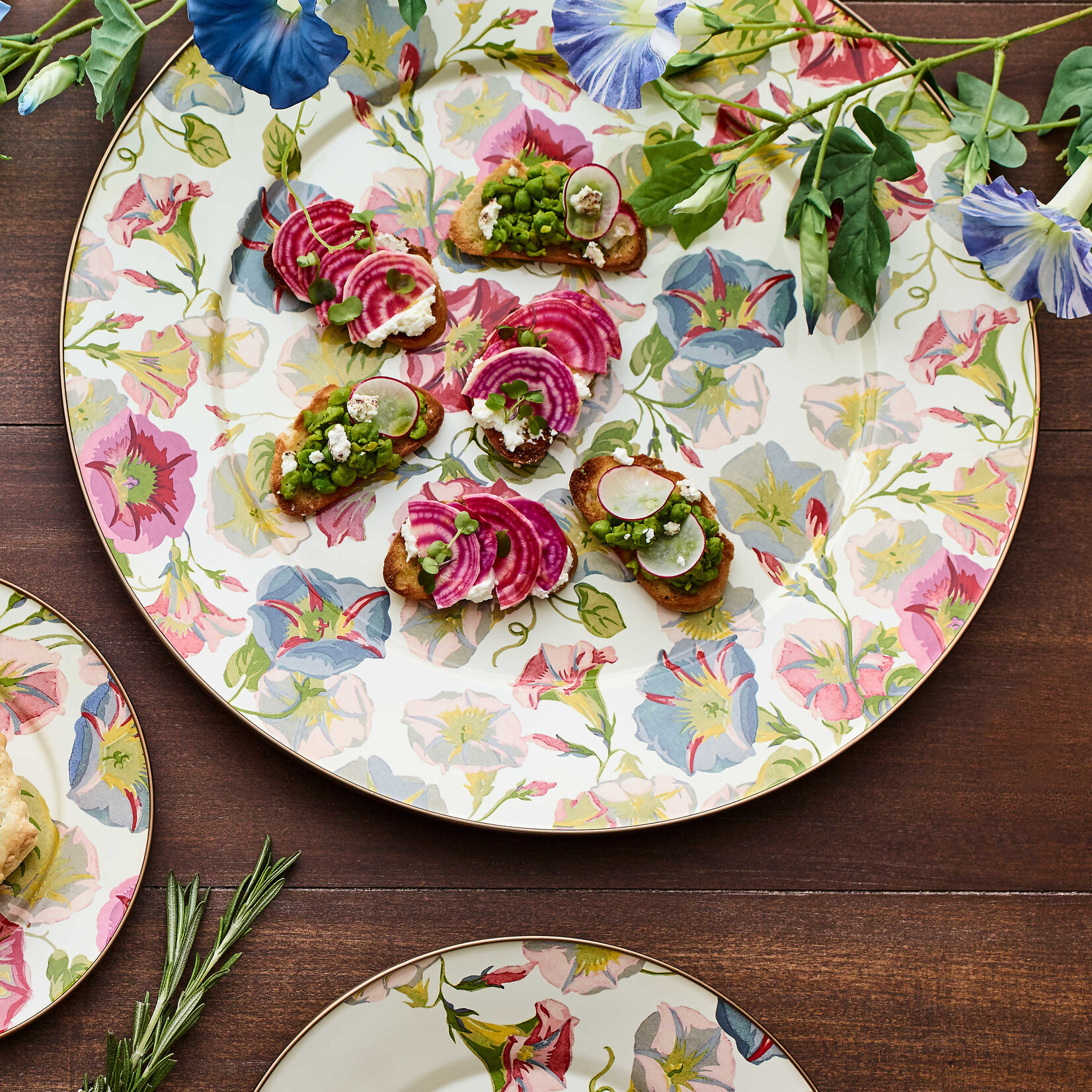 MacKenzie-Childs Morning Glory Salad/Dessert Plate