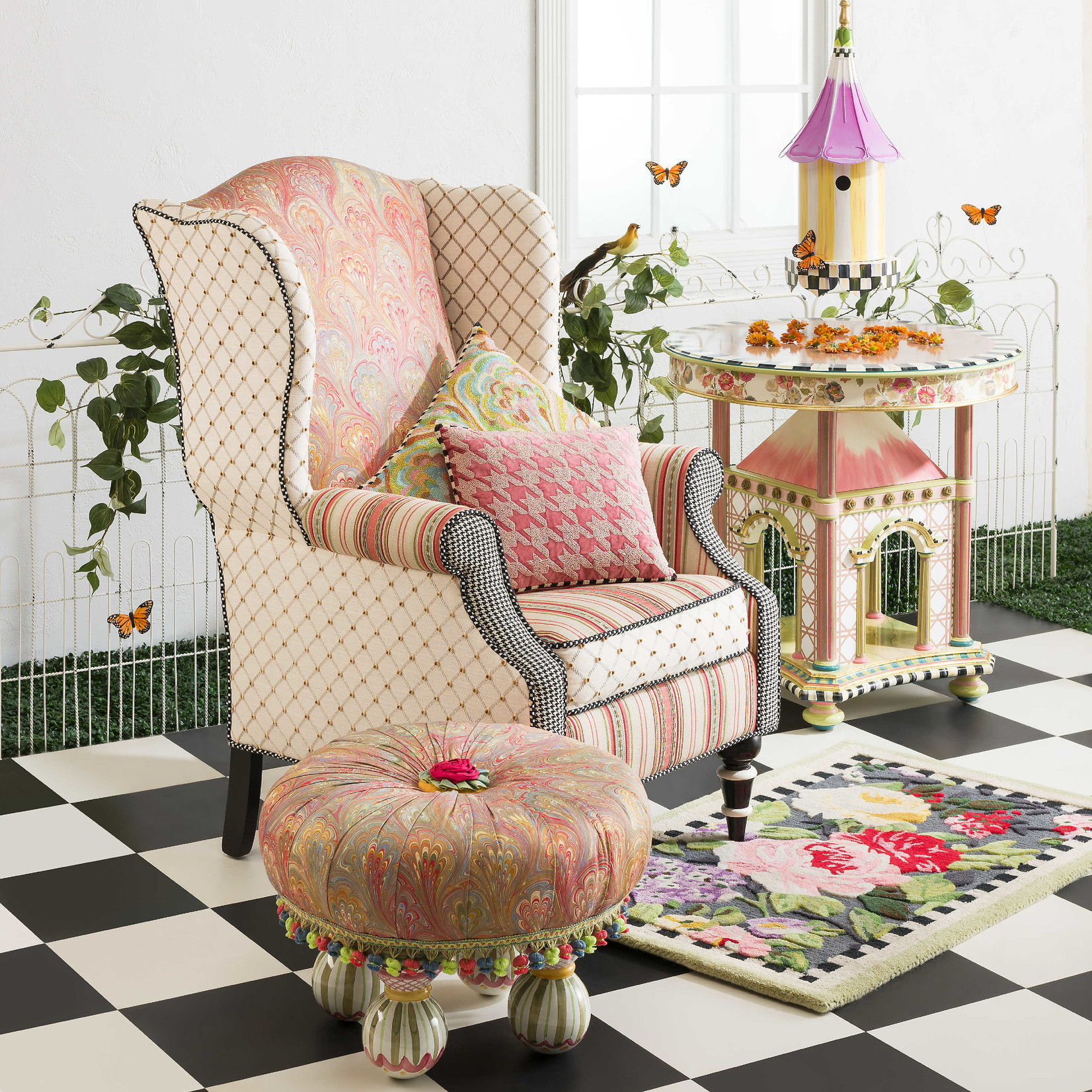 MacKenzie-Childs Morning Glory Birdhouse