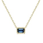 ILA Leone Necklace Blue Sapphire - 14K