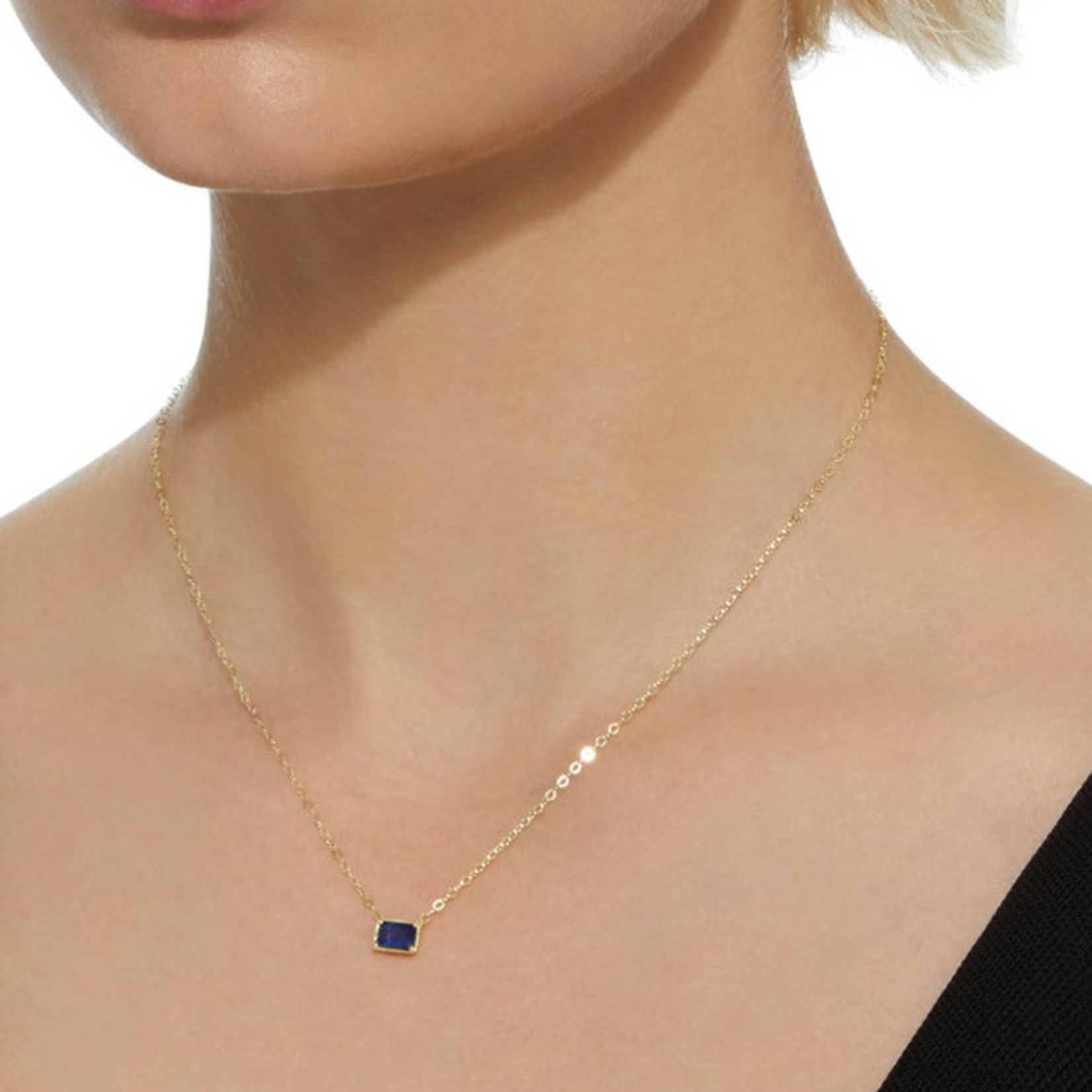 ILA Leone Necklace Blue Sapphire - 14K