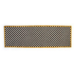 MacKenzie-Childs Check It Out Rug - 2'6"x 8' Runner - Gold