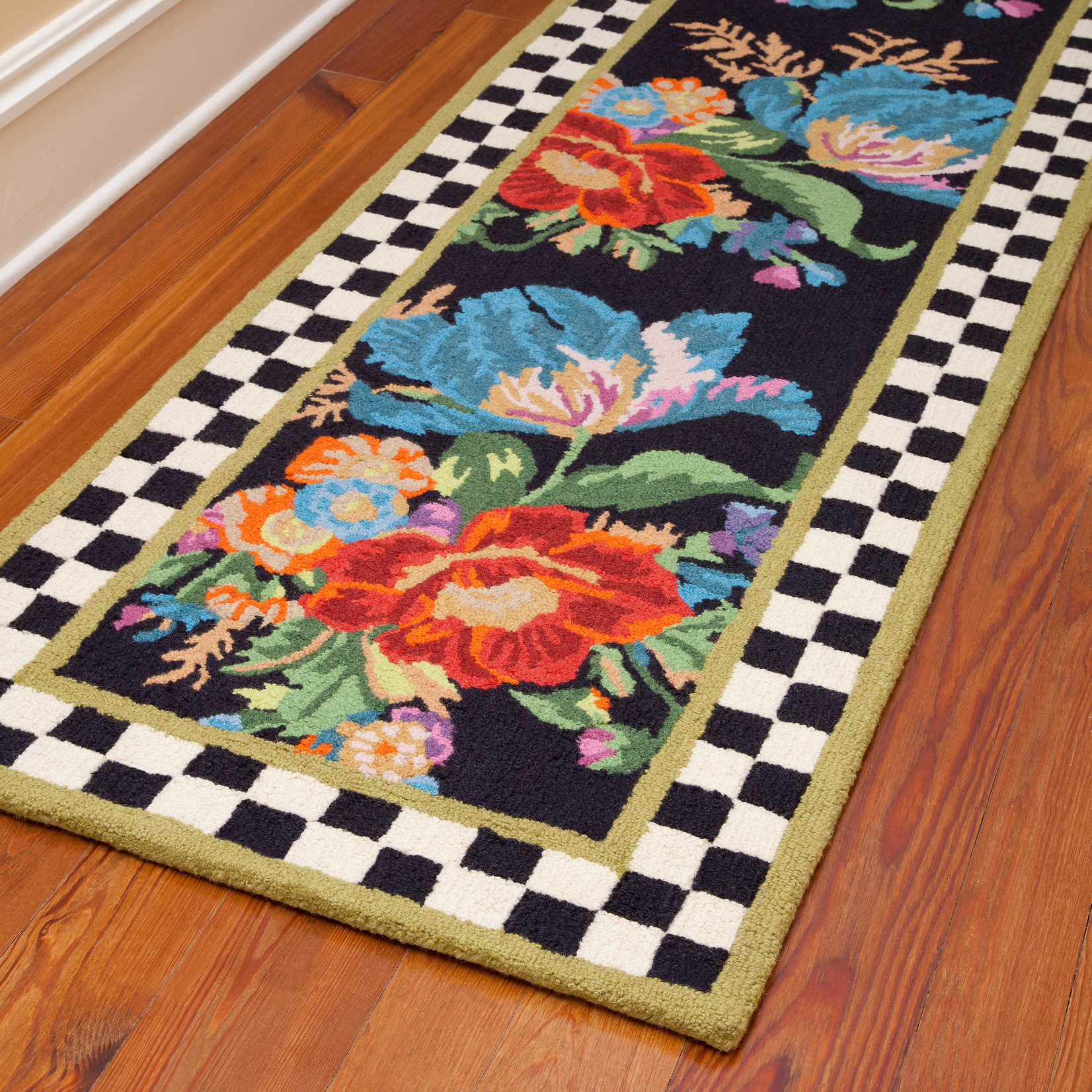 MacKenzie-Childs Flower Market Rug - 2'6" x 8' Runner