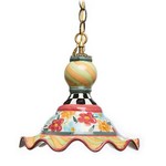 MacKenzie-Childs Painted Garden Pendant Lamp - Medium