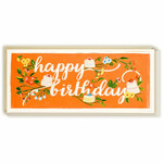 The First Snow Happy Birthday Branches & Tangerine Card_Blank Inside