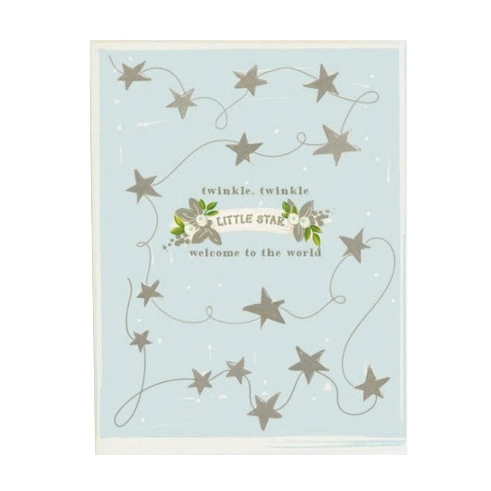 The First Snow Twinkle Little Star Blue Card