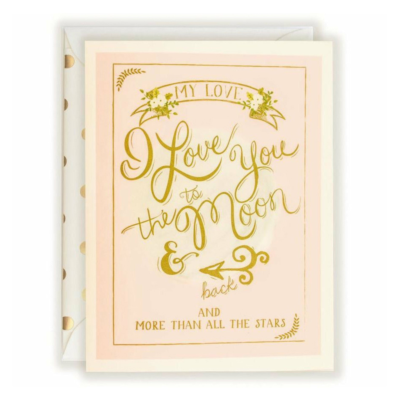 The First Snow Moon & Back Blush Card