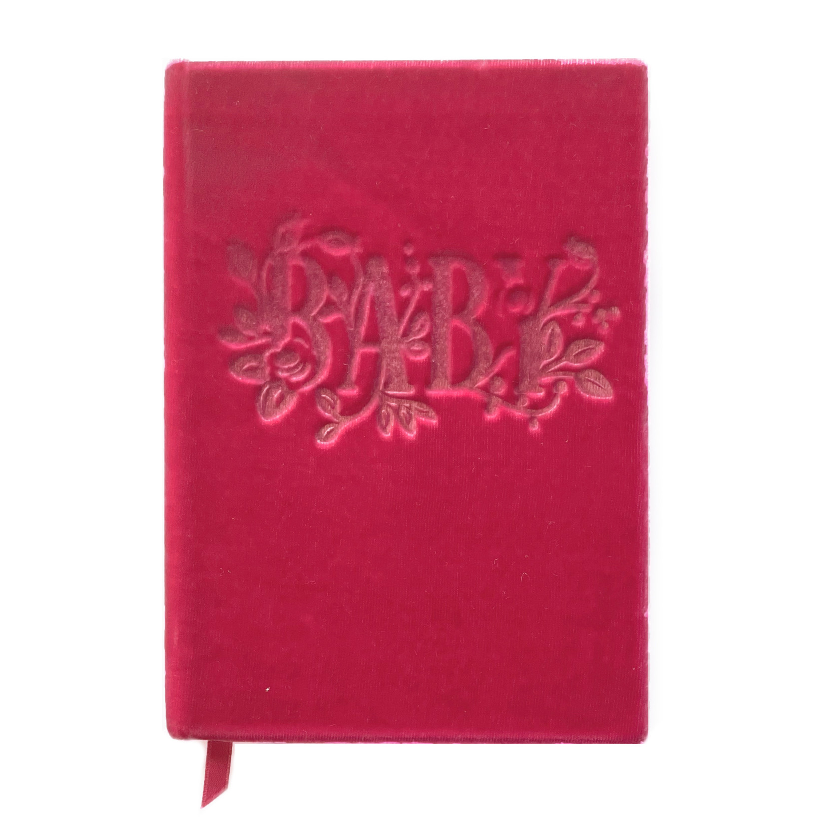 The First Snow "Baby" Velvet Notebook - Desmond Pink