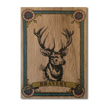 Deer Buck Wood Card