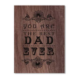 Best Dad Wood Folding Card