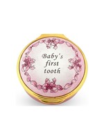 Halcyon Days Baby's First Tooth Box - Pink