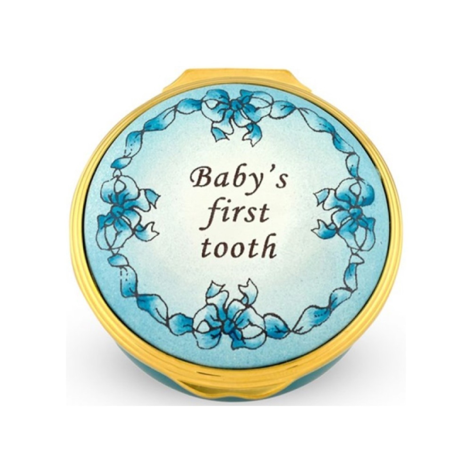Halcyon Days Baby's First Tooth Box - Blue