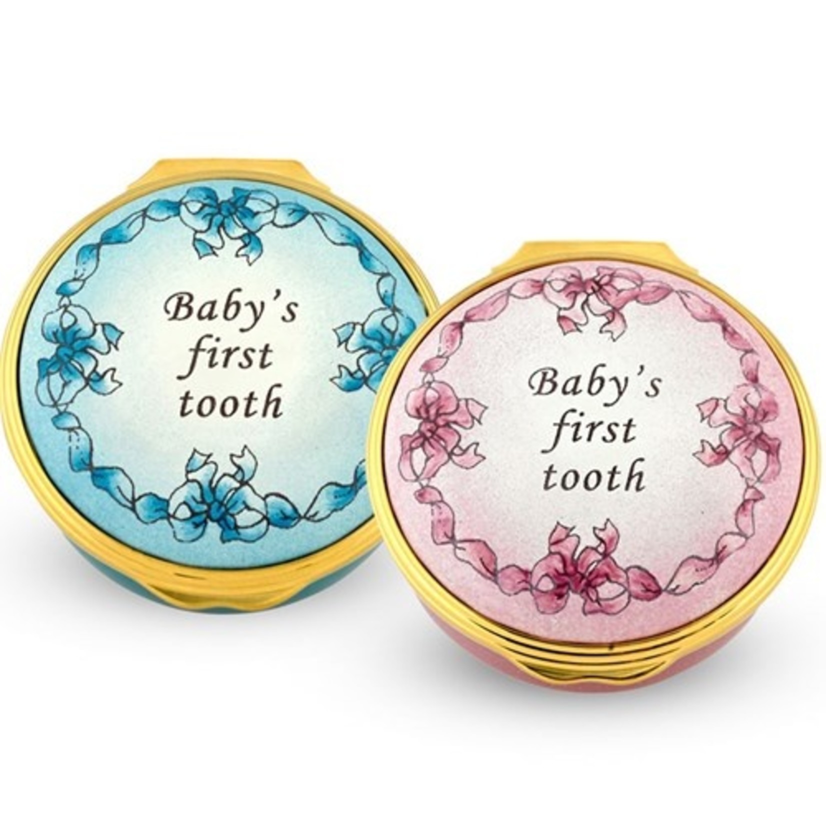 Halcyon Days Baby's First Tooth Box - Blue