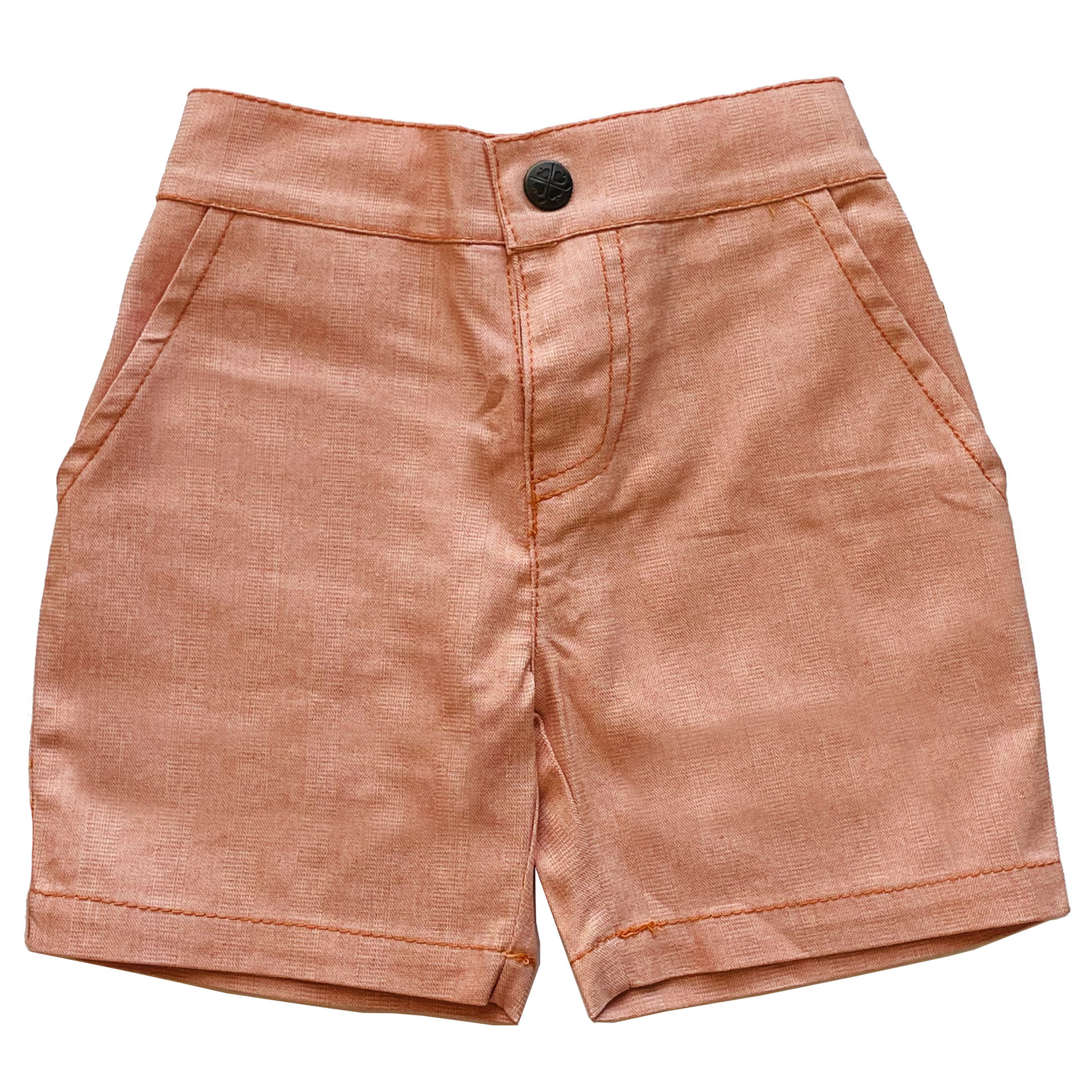 Fore!! Axel & Hudson Baby Boys Dog Print Orange Shorts