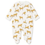 Kissy Kissy Tatiana Co. Little Leopard Footie with Zipper
