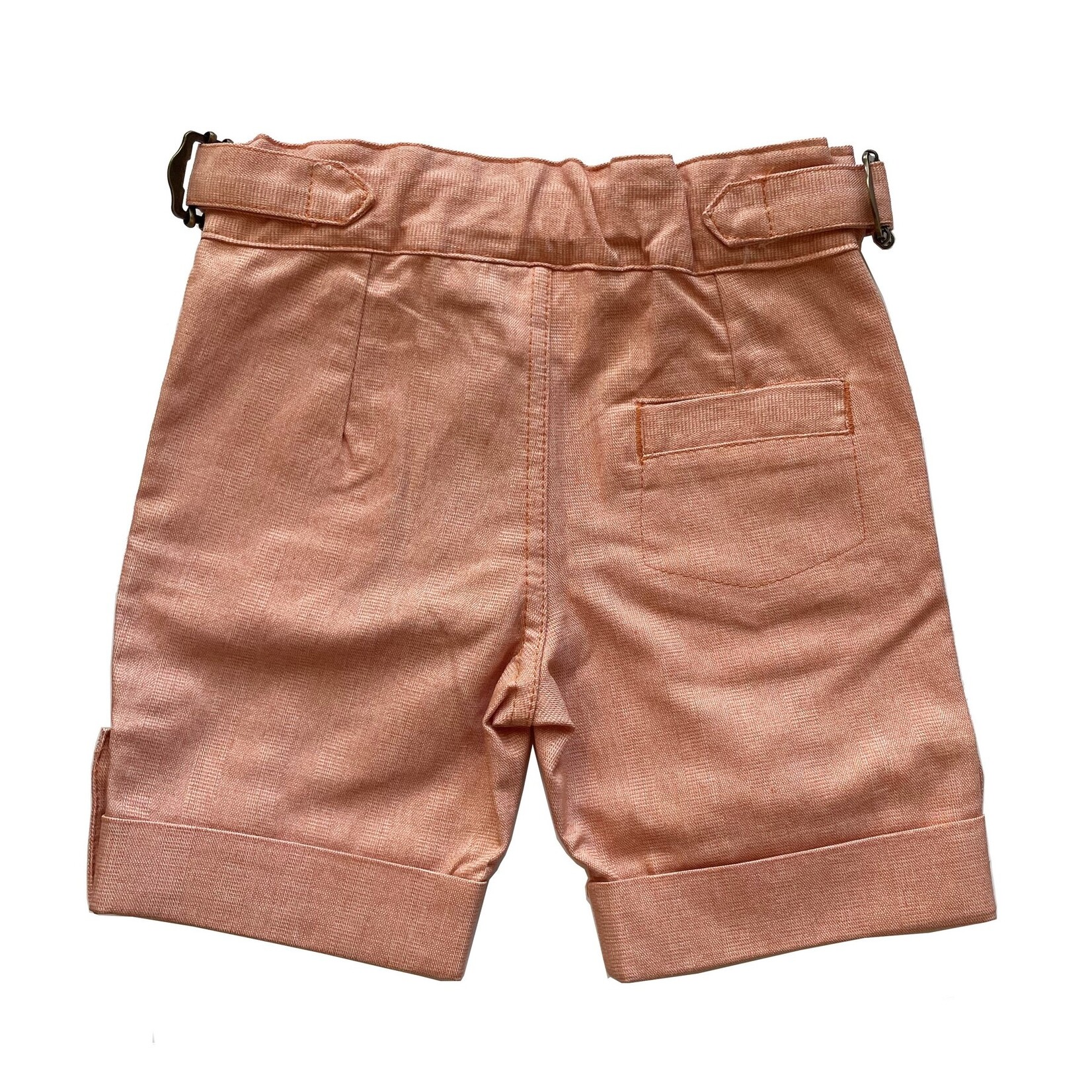 Fore!! Axel & Hudson Cuffed Orange Linen Shorts