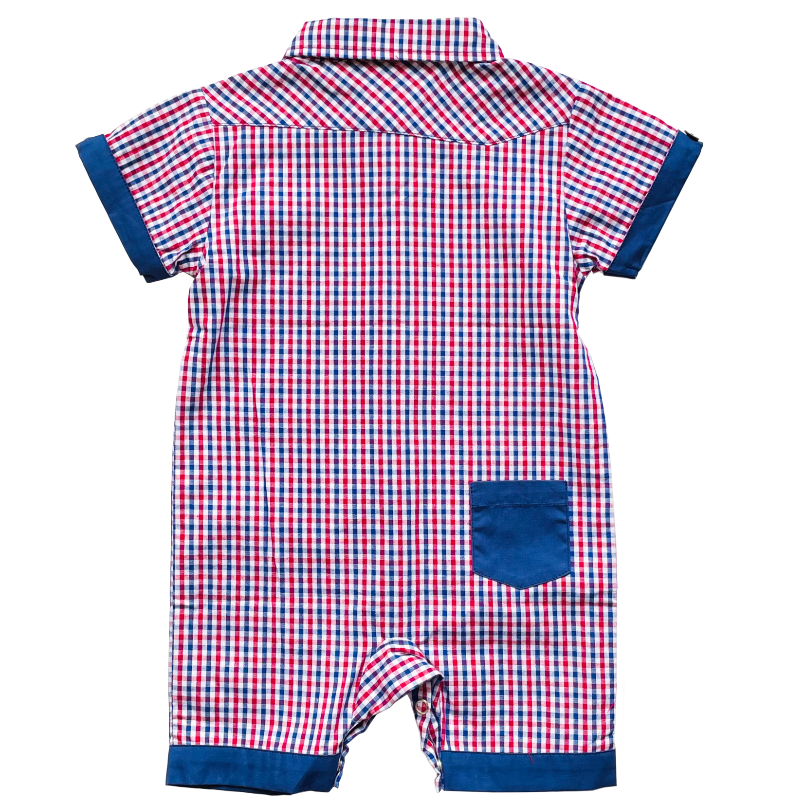 Fore!! Axel & Hudson Baby Boy Checked Romper