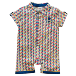 Fore!! Axel & Hudson Baby Boy Pirate Ship Romper