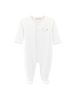 Baby Club Chic Baby Lambs Blue Footie