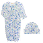 Baby Club Chic Blossom in Blue Gown & Hat Set