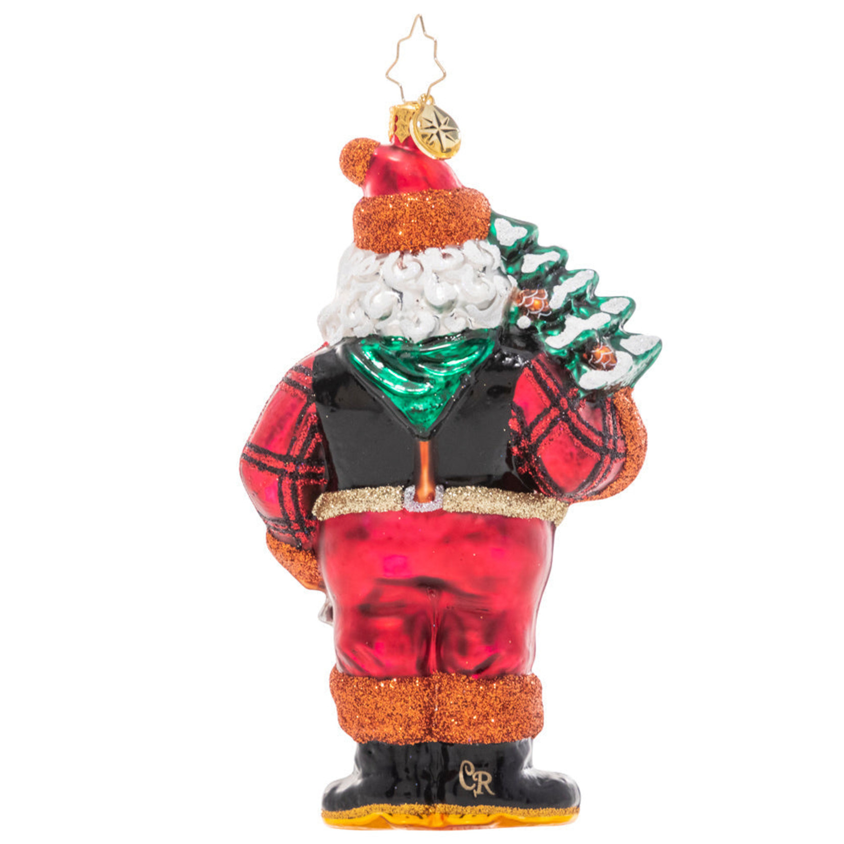 Christopher Radko Winter Woodsman Santa Ornament