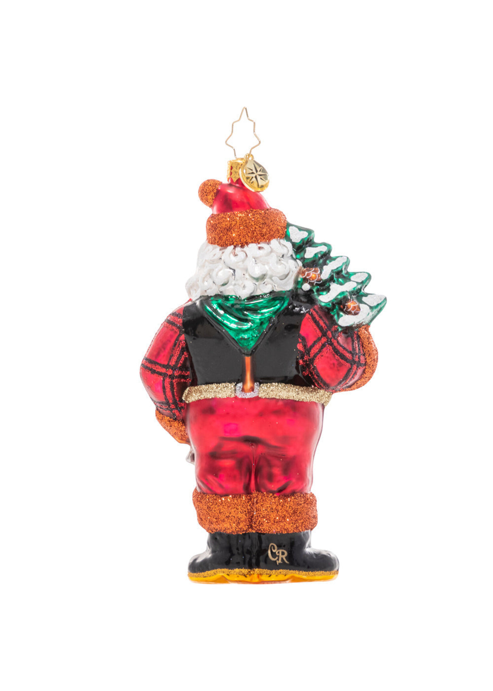 Christopher Radko Winter Woodsman Santa Ornament