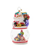 Christopher Radko Santa's Magic Snow Globe Ornament