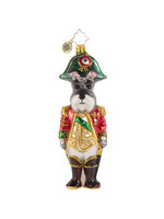 Christopher Radko Lieutenant Schnauzer Ornament