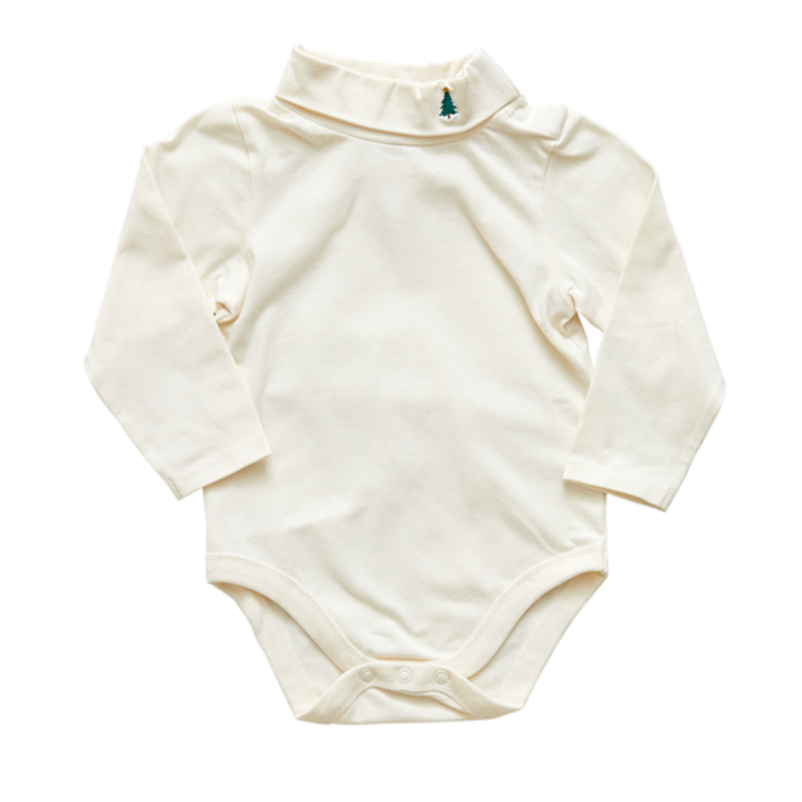 Pink Chicken Baby Organic Bodysuit-Tree Embroidery