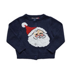 Pink Chicken Baby Holiday Sweater-Santa