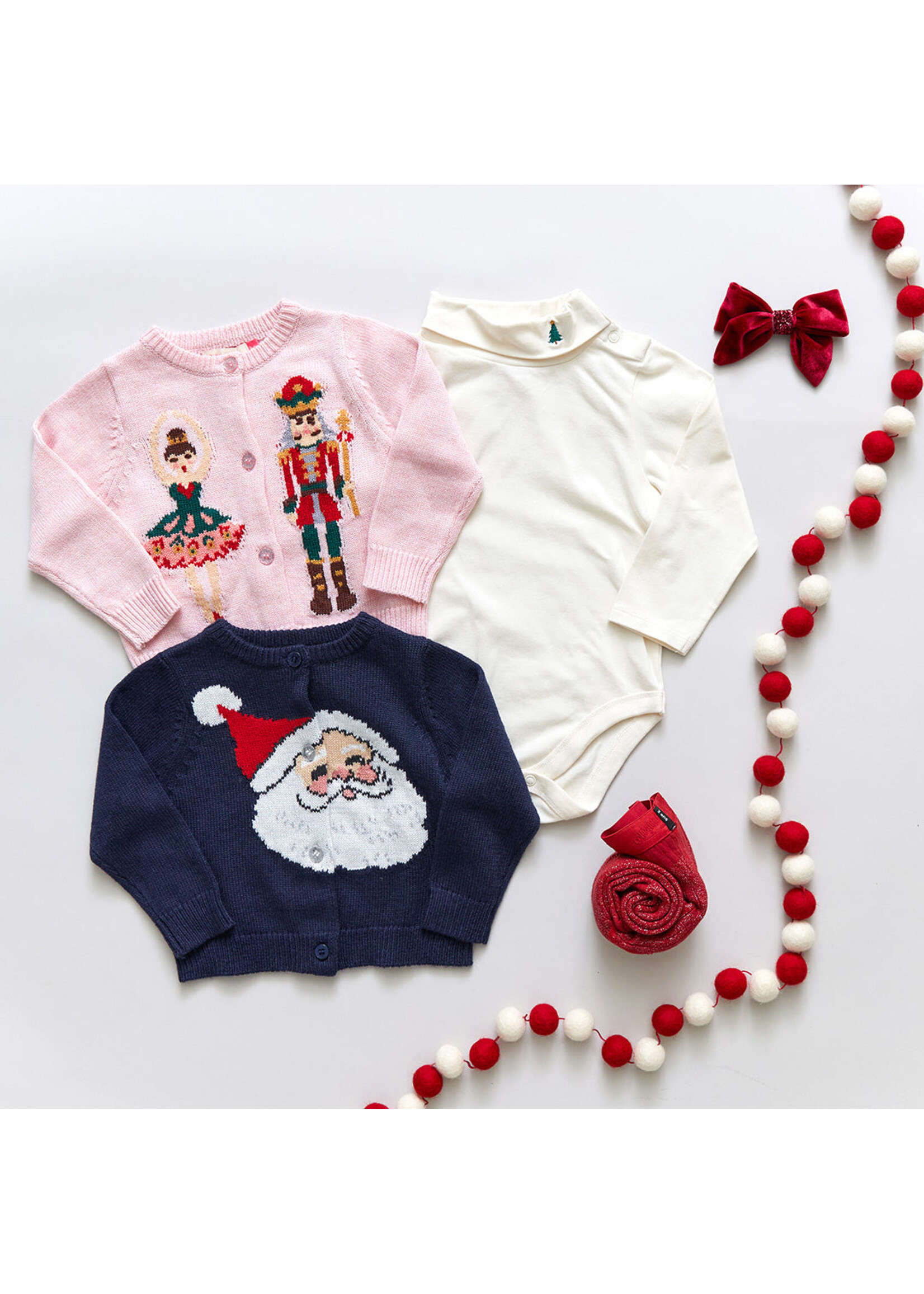 Pink Chicken Holiday Sweater - Santa