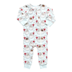 Pink Chicken Sky Blue Santas Baby Organic Romper