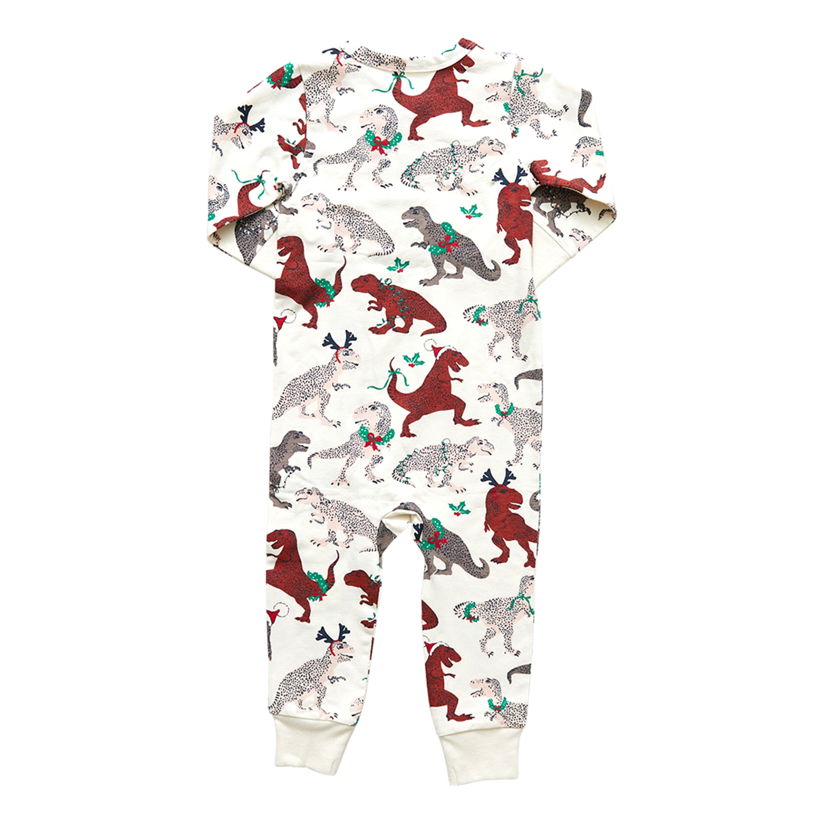 Pink Chicken Holiday T-Rex Baby Organic Romper