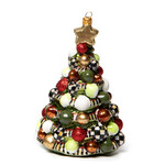 MacKenzie-Childs Glass Ornament - Farmhouse Bauble Tree