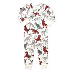 Pink Chicken Holiday T-Rex Baby Organic Romper