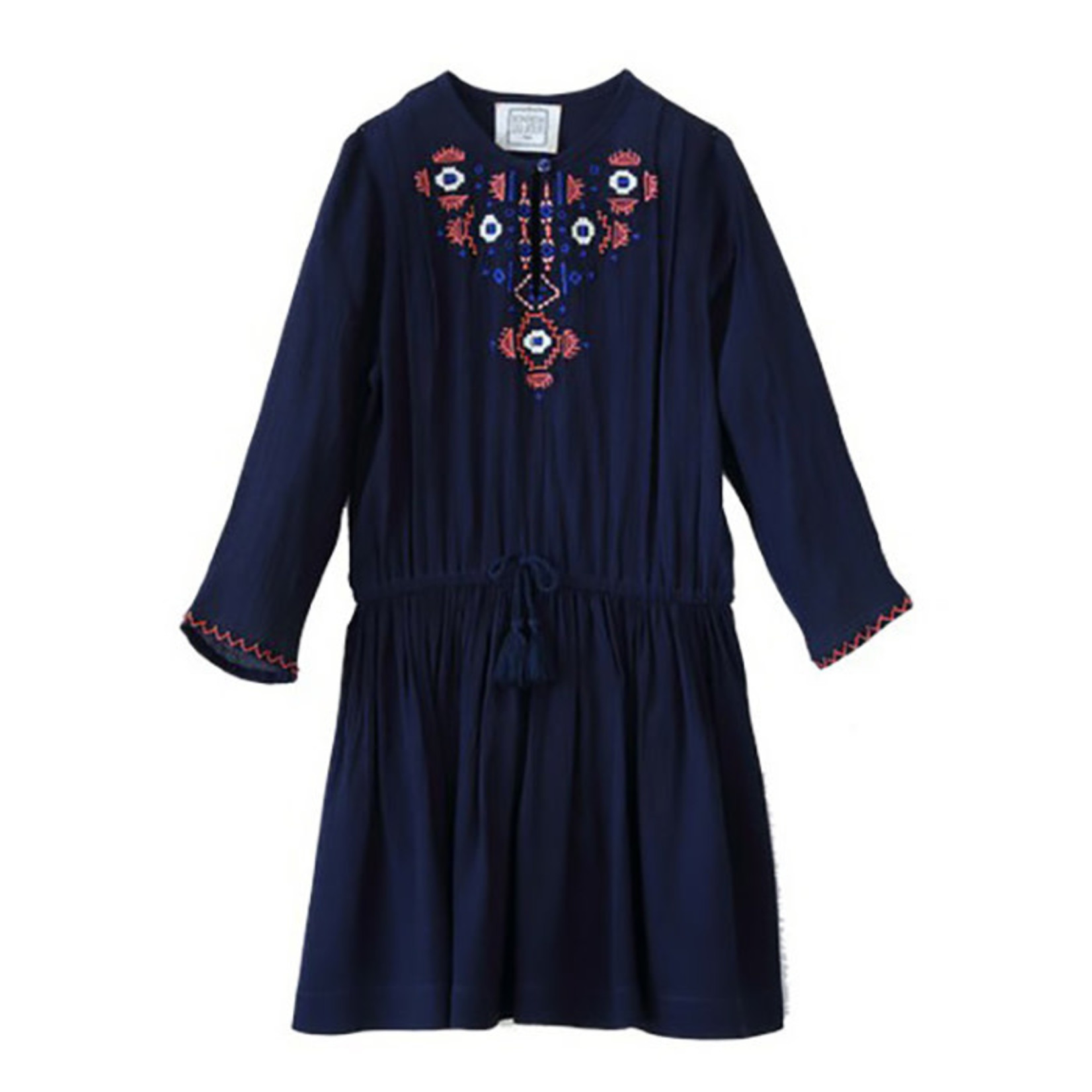Bonheur Du Jour Heloise Navy Girls Dress
