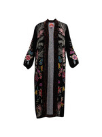 Johnny Was Tiarei Velvet Bishop Sleeve Kimono Coat