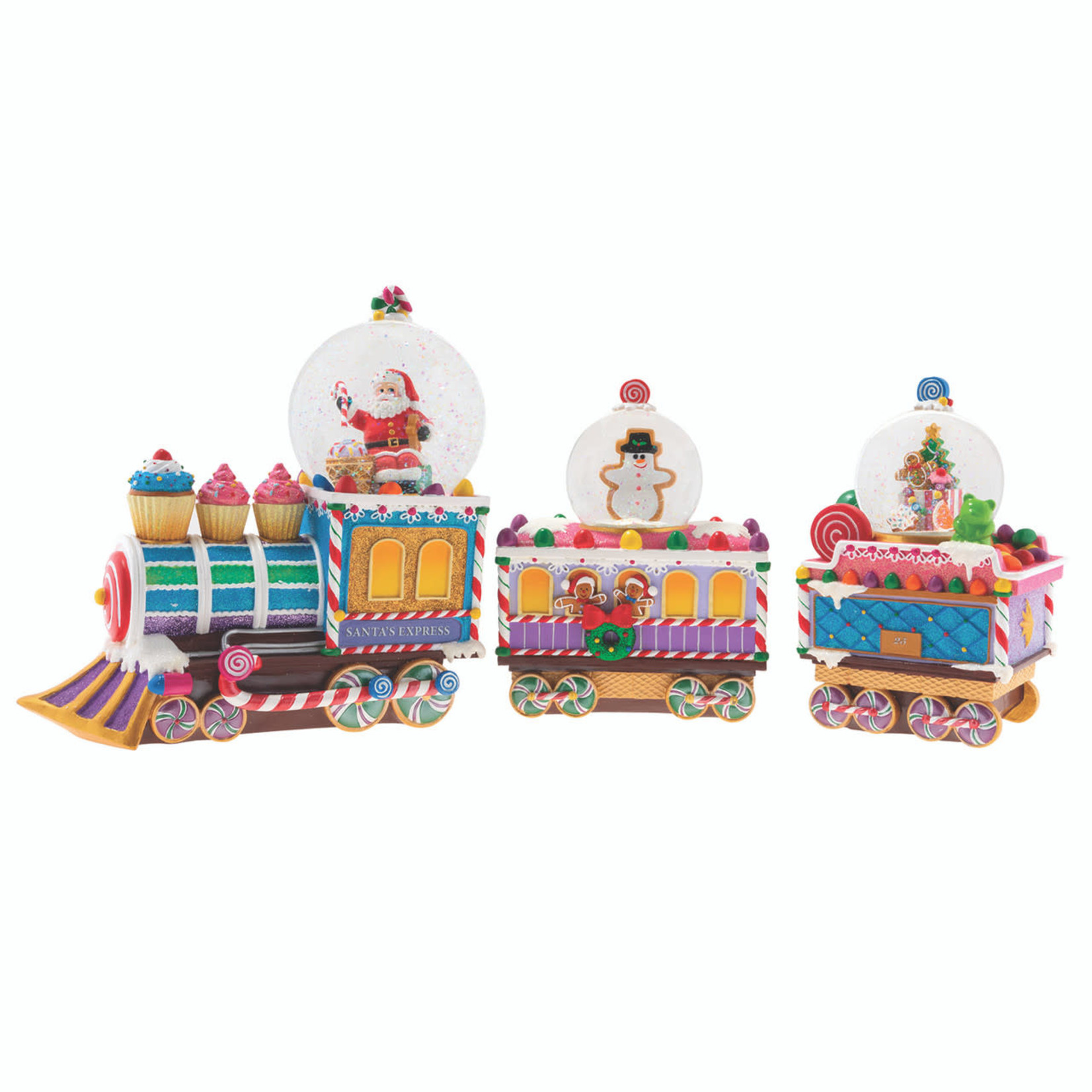 Christopher Radko Sugar Choo Choo Snowglobe