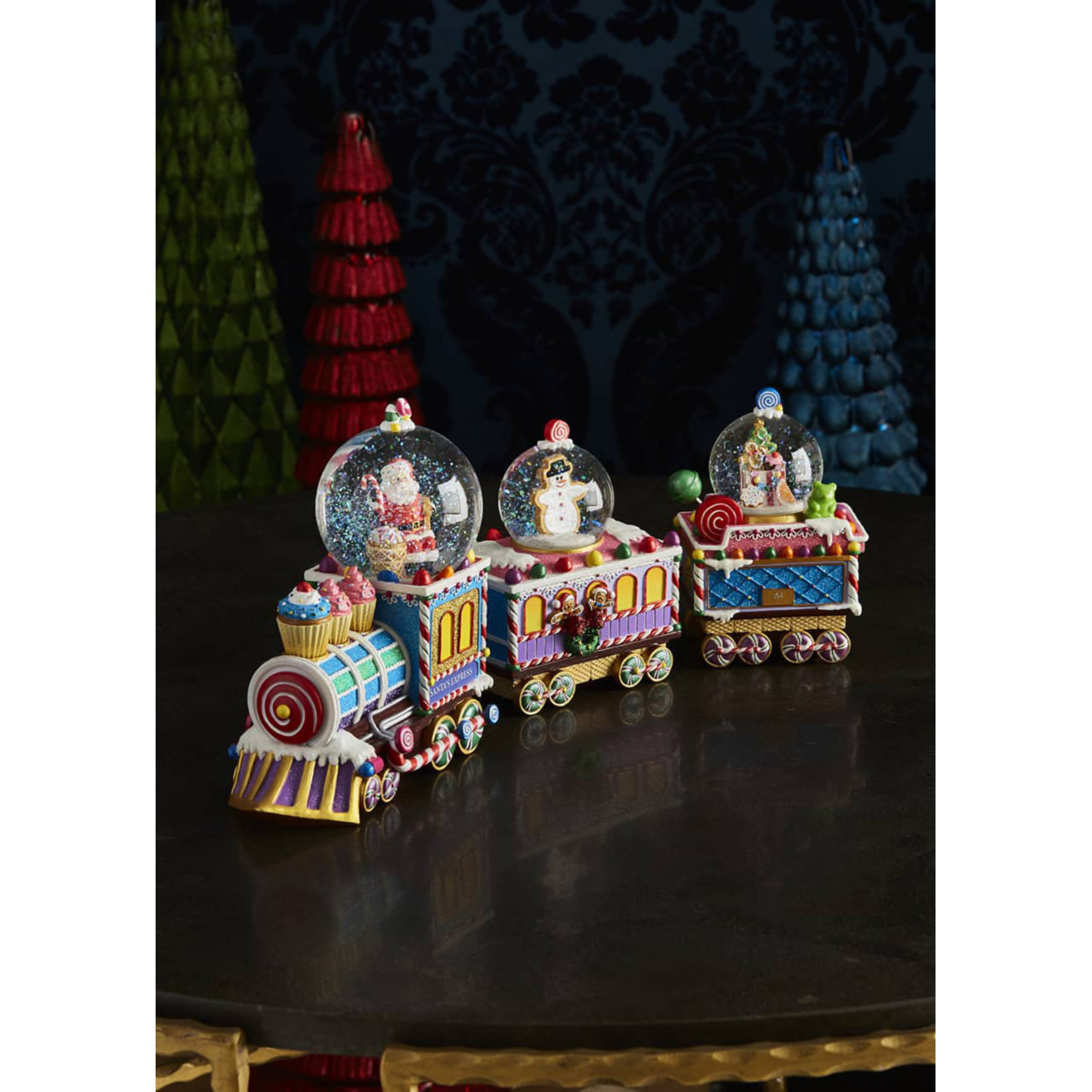 Christopher Radko Sugar Choo Choo Snowglobe