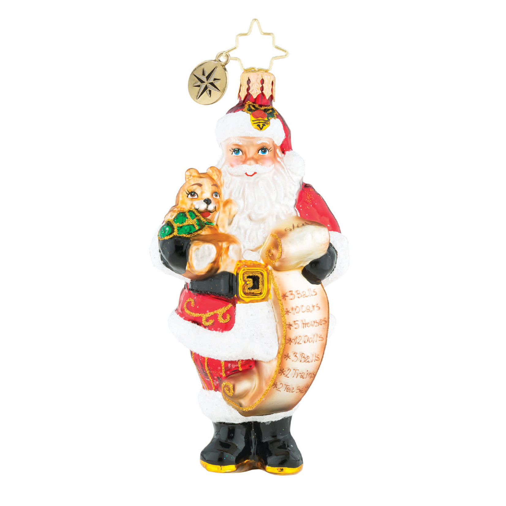Christopher Radko Santa's Lofty List Ornament