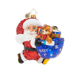 Christopher Radko Hurry Santa! It's Baby's First Christmas! Ornament