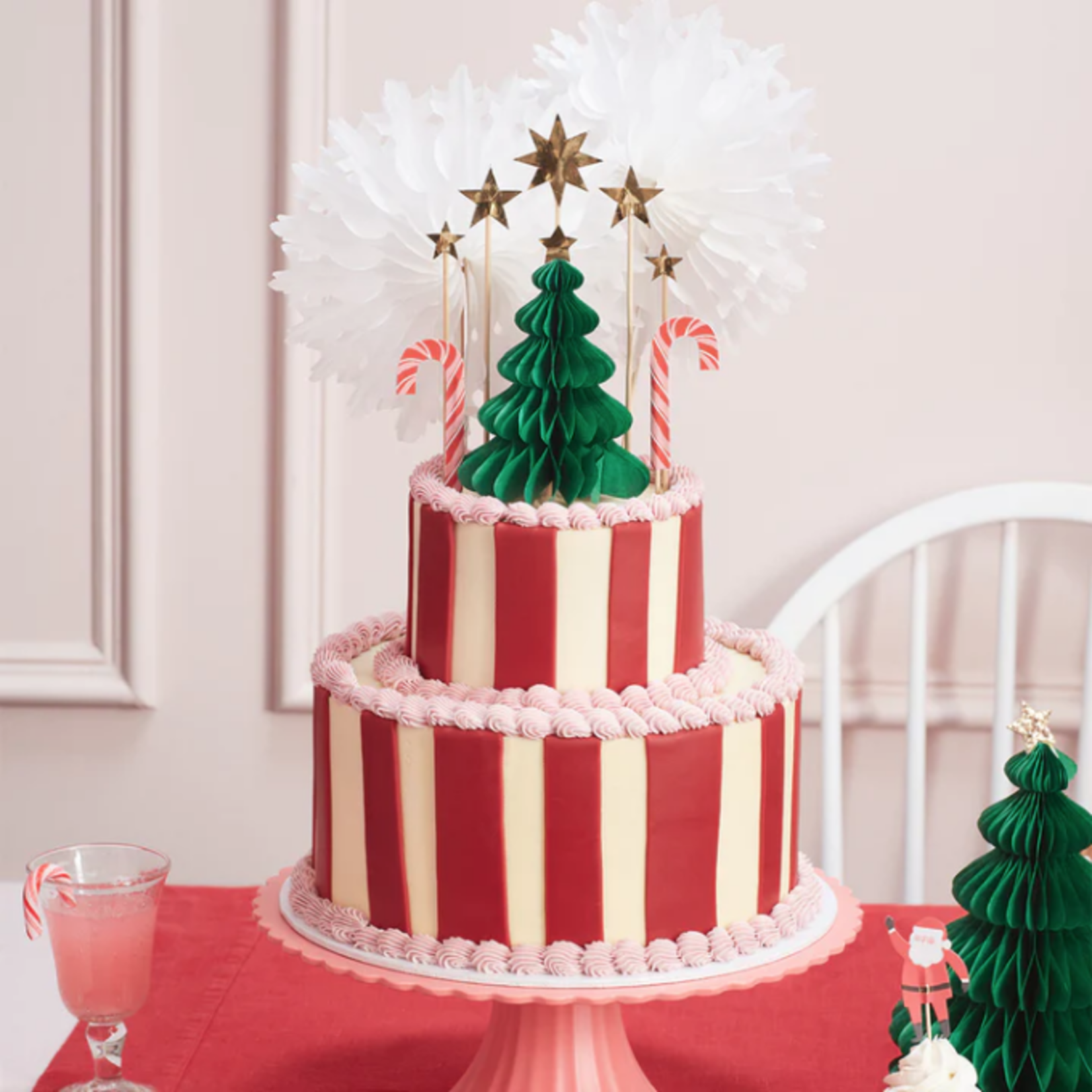 Meri Meri Christmas Honeycomb Cake Topper Set